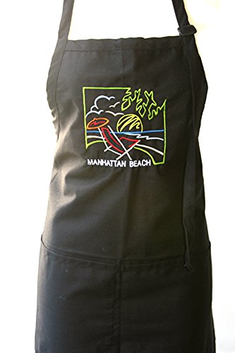 Black Embroidered Apron