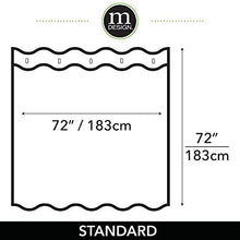 Load image into Gallery viewer, mDesign Modern Sketched Line Print - Easy Care Fabric Shower Curtain with Reinforced Buttonholes, for Bathroom Showers, Stalls and Bathtubs, Machine Washable - 72&quot; x 72&quot; - Earthtone
