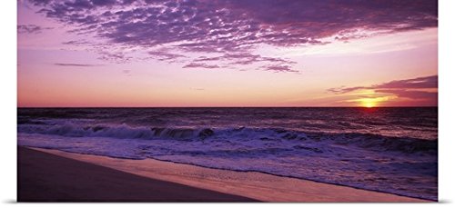 GREATBIGCANVAS Entitled Clouds Over an Ocean at Dawn Poster Print, 90