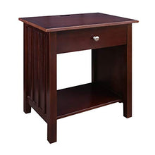 Load image into Gallery viewer, Casual Home Vanderbilt Nightstand with USB Ports-Espresso
