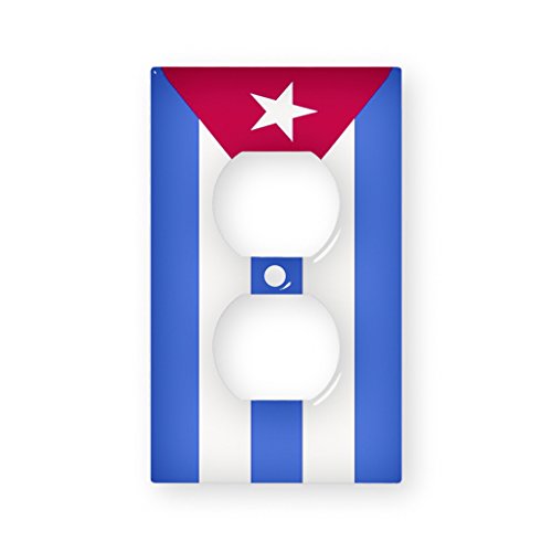 Cuba Flag - AC Outlet Decor Wall Plate Cover Metal