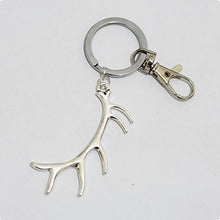 Load image into Gallery viewer, Antler Keychain for the Deer Elk Hunting Country Hunting Girl or Boy Enthusiast
