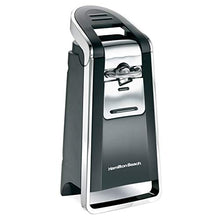 Load image into Gallery viewer, Hamilton Beach (76606ZA) Smooth Touch Electric Automatic Can Opener with Easy Push Down Lever, Opens All Standard-Size and Pop-Top Cans, Extra Tall, Black and Chrome
