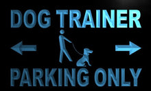 Load image into Gallery viewer, Dog Trainer Parking Only LED Sign Neon Light Sign Display m280-b(c)
