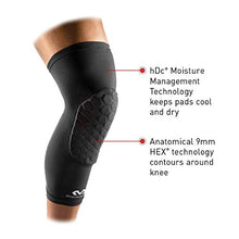 Load image into Gallery viewer, Knee Compression Sleeves: McDavid Hex Knee Pads Compression Leg Sleeve for Basketball, Volleyball, Weightlifting, and More - Pair of Sleeves, BLACK, Adult: MEDIUM
