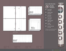 Load image into Gallery viewer, Plan A Space SS1 Sleeping Spaces - (9) Life Size Furniture Templates, Complete Bedroom or Sleeping Space Planning Kit
