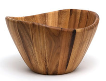 Load image into Gallery viewer, Lipper International 1174 Acacia Wave Serving Bowl for Fruits or Salads, Large, 12&quot; Diameter x 7&quot; Height, Single Bowl
