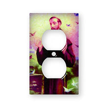 Load image into Gallery viewer, St Francis Atherial - Decor Double Switch Plate Cover Metal
