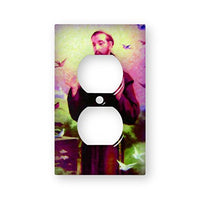 St Francis Atherial - Decor Double Switch Plate Cover Metal