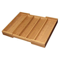 Totally Bamboo Expandable 5-Compartment Drawer Organizer, Expands from 13 to 22-3/4