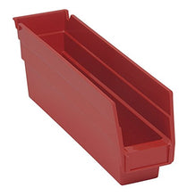 Load image into Gallery viewer, Quantum Storage QSB100RD 36-Pack 4&quot; Hanging Plastic Shelf Bin Storage Containers, 11-5/8&quot; x 2-3/4&quot; x 4&quot;, Red
