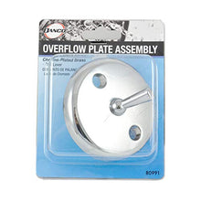 Load image into Gallery viewer, DANCO Bath Tub Overflow Plate with Trip Lever, Chrome, 1-Pack (80991)
