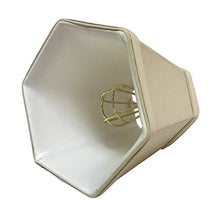 Load image into Gallery viewer, Royal Designs, Inc. Hexagon Bell Clip on Chandelier Shade CS-715BG, Beige, 3 x 5 x 4.5
