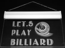 Load image into Gallery viewer, Billiard Let&#39;s Play Pool Room LED Sign Neon Light Sign Display s086-b(c)
