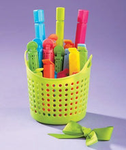 Load image into Gallery viewer, Keep Fresh Bag Clip Set in Magnetic Basket (Lime Green)
