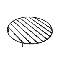 Sunnydaze Fire Pit Grate - Heavy-Duty Steel - Round Firewood Grate for Outdoor Firepits - 24-Inch Black