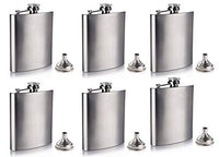 Gifts-Infinity 8 oz Hip Stainless Flask Set of 6