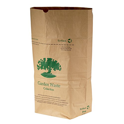 All-Green VC ES 75L-10 75 Litre Paper Compostable Garden Waste Sacks with 10 Bags, Brown