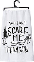 Primitives by Kathy LOL Made You Smile Dish Towel, 28 x 28-Inches, You Can't Scare Me