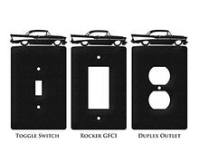 Load image into Gallery viewer, SWEN Products Farrell Series 57 Chevy Wall Plate Cover (Single Outlet, Black)
