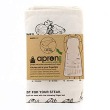 Load image into Gallery viewer, Suck UK | Cooking Guide Apron | Aprons For Women With Pockets | White Apron &amp; Chef Apron | 100% Cotton Apron | Kitchen Accessories | Cooking Apron &amp; Kitchen Apron | Cooking Gifts &amp; Kitchen Gifts
