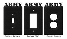 Load image into Gallery viewer, SWEN Products US Army Wall Plate Cover (Double Switch, Black)
