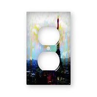 Paris Love Eifel Tower - AC Outlet Decor Wall Plate Cover Metal