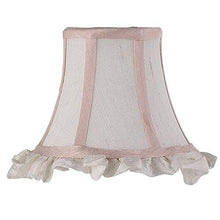 Load image into Gallery viewer, Jubilee Collection 2711 Ruffled Edge Chandelier Shade, White/Pink
