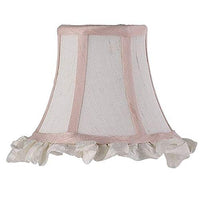 Jubilee Collection 2711 Ruffled Edge Chandelier Shade, White/Pink