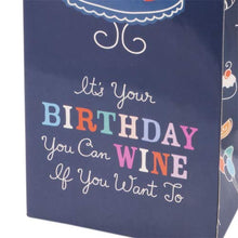 Load image into Gallery viewer, Cakewalk Birthday Cake Wine Gift Bag, Multi-colored
