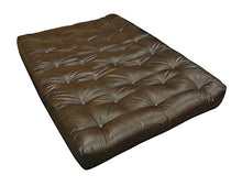 Load image into Gallery viewer, Gold Bond 6&quot; Single Foam &amp; Cotton Futon Mattress, Leather, Full, Brown
