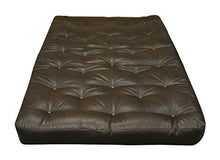 Load image into Gallery viewer, Gold Bond 6&quot; Single Foam &amp; Cotton Futon Mattress, Leather, Full, Brown
