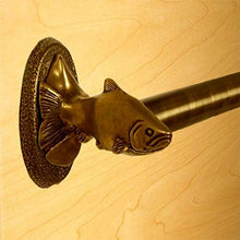 Load image into Gallery viewer, Home Accents Trout Towel Bar, 18&quot;, Antique Brass Finish
