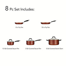 Load image into Gallery viewer, Tramontina Cookware Set Ceramic 8-Piece, 80110/219DS
