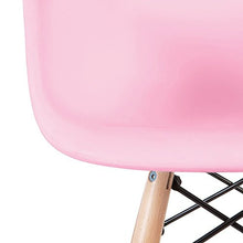 Load image into Gallery viewer, 2xhome - Kids Size Plastic Toddler Armchair with Natural Wooden Dowel Legs, Pink
