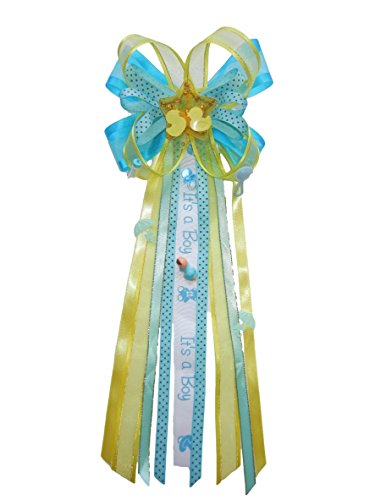 It's a Boy Duck Baby Shower Ribbon Corsage