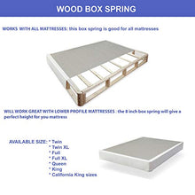 Load image into Gallery viewer, Spinal Solution 8-Inch Wood Traditional Box Spring/Foundation for Mattress, Twin XL, white

