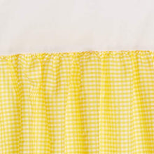Load image into Gallery viewer, Baby Doll Gingham/Eyelet Patchwork Crib Skirt/Dust Ruffle, Yellow
