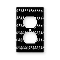 Running Running - Decor Double Switch Plate Cover Metal