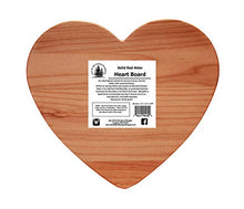 Load image into Gallery viewer, Out of the Woods of Oregon Heart Cutting Board with Red Spreader
