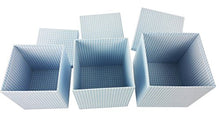 Load image into Gallery viewer, Gingham Design Nested Boxes - Set of 3 for Baby Shower, Weddings, and Any Party (Gingham Blue)
