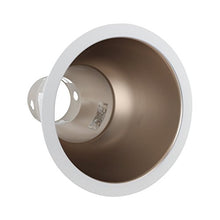 Load image into Gallery viewer, Lightolier 8021CCZW 6&quot; Aperture Recessed Downlight, Champagne Bronze, White Flange
