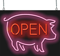 Pig Open Neon Sign - 24