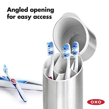 Load image into Gallery viewer, OXO Good Grips Stainless Steel Toothbrush Organizer

