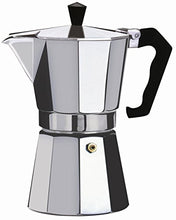 Load image into Gallery viewer, Wee&#39;s Beyond 7526-09 Brew-Fresh Aluminum Espresso Maker, 9 Cup, Silver
