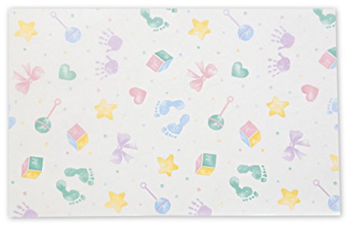EGP Patterns Tissue Paper 20 x 30 (Baby Prints), 200 Sheets