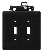 Load image into Gallery viewer, SWEN Products Farrell Series Ford Truck Wall Plate Cover (Double Switch, Black)
