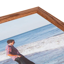 Load image into Gallery viewer, ArtToFrames 8x10 Inch Brown Picture Frame, This 1.25&quot; Custom Wood Poster Frame is Honey Stain on Solid Red Oak, for Your Art or Photos - Comes with Regular Glass, WOM0066-59504-YHNY-8x10
