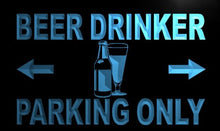 Load image into Gallery viewer, Beer Drinker Parking Only LED Sign Neon Light Sign Display m179-b(c)
