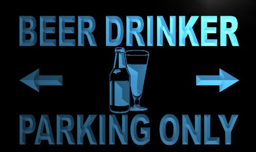 Beer Drinker Parking Only LED Sign Neon Light Sign Display m179-b(c)
